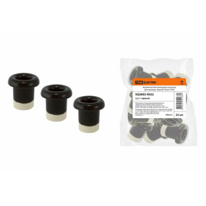 Керамический проходной изолятор для провода черный (25шт) SQ2802-0022