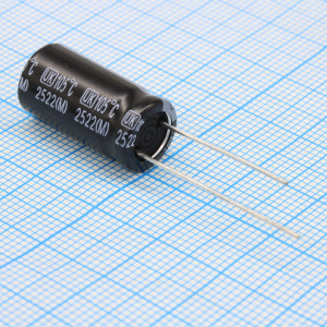 UK063M221G20PKKKS00R, Конденсатор алюминиевый электролитический 220мкФ 63В ±20% (10х20мм) радиальный 5мм 693мА 3000час 105°C россыпь