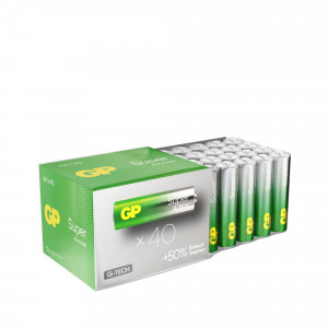 Батарейка алкалиновая GP Super Alkaline 15А АA - 20 шт. в пленке 1208