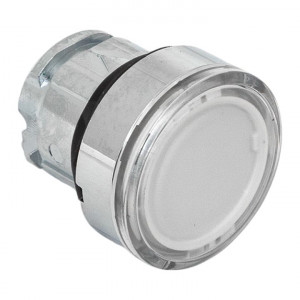 Исполнительный механизм кнопки XB4 белый плоский возвратный без фиксации, с подсветкой IP65 EKF XB4BW-W-65