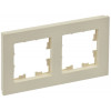 BRITE Рамка 2-мест. РУ-2-Бр беж. рифленый BR-M22-51-K10