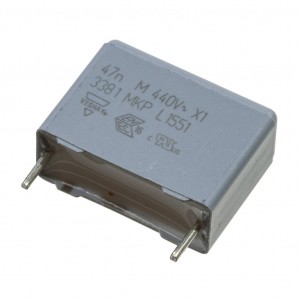 BFC233810473, Пленочный конденсатор X1 0,047мкФ 1000VDC/440VAC ±20% 17,5х7х13,5мм 105°C