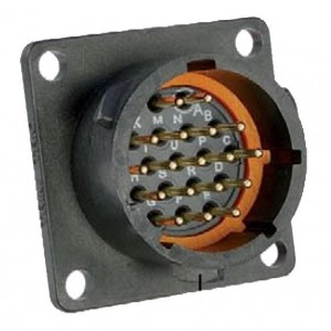 UTS014E18S, Стандартный цилиндрический соединитель 18P Sckt Receptacle Square Flange Sz 14E