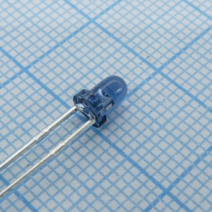 L-34SF6BT, Инфракрасный светодиод 3мм 860нм прозрачный синий корпус 50°