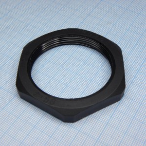 DLM-PG36P (black), Гайка для крепления кабель ввода на панель