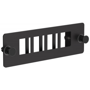 Планка для 4-х Keystone FTP с заземлением черная CP05-4F