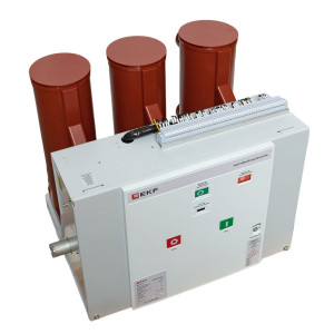 Вакуумный выключатель BB/EKF-10-630-20-210-3 стационарного исполнения, с магнитом блокировки включения, с правой и левой блокировкой, с 2 токовыми катушками отключения, опер. Ток 220 В AC/DC