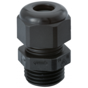 Кабельный ввод 1.219.2001.50, Кабельный ввод, M20х1,5, диапазон зажимаемых проводников: 10 - 14 мм, SW 27 мм, IP68, материал: пластик цвет: черный