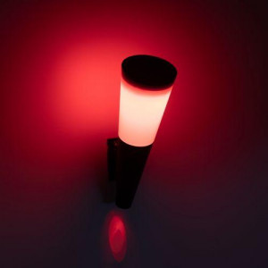 Светильник светодиодный ERAFS012-09 "Факел" 1LED RGB уличный настенный на солнечн. батарее Б0057596