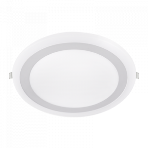 Панель светодиодная встраиваемая круглая RLP-BL 24Вт 230В 4000К 1440Лм 245мм с подсветкой белая IP20 4690612032986