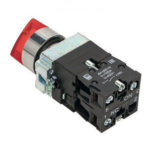 Переключатель BD33 3P c красной подсветкой 230В NO PROxima xb2-bk33-r-230