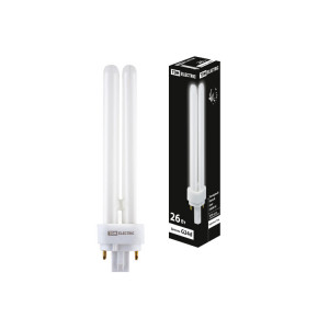 Лампа энергосберегающая КЛЛ-PD-26Вт-4000K-G24d-3 SQ0323-0091