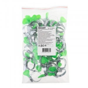 Хомут стальной червячный 20-32 с ключом W (Россия) 07-0620-1