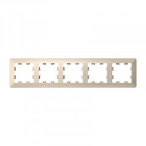 ATLASDESIGN AIR 5-постовая РАМКА, БЕЖЕВЫЙ/дымчатый белый ATN220205