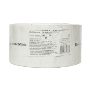 Термоусаживаемая трубка ТУТ нг 120/60 белая рулон PROxima tut-120-w