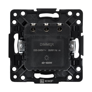 Механизм светорегулятора Стокгольм 600Вт 220В черн. PROxima EZD06-101-10