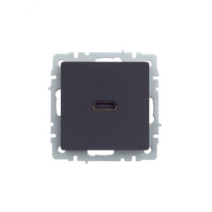 IEK BRITE BASE Графит Розетка HDMI РHDMI-0-БрГ