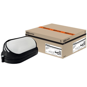 Светильник НПБ1407 черный/овал ресничка 60Вт IP54 SQ0303-0054