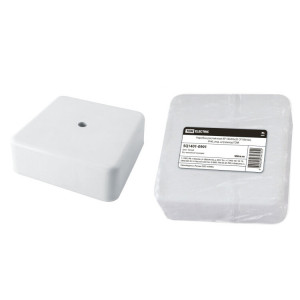 Коробка распаячная КР 50х50х20 ОП белая, IP40, инд. штрихкод SQ1401-0901