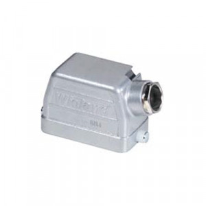 Крышка разъема BAS GOT GG 48 M40 A2, Крышка разъема на кабель, типоразмер 48B, без уплотнителя, 1 отверстие с резьбой для кабельных вводов M40x1,5, с резьбовым удлинителем, с боковым расположением, без защелки (упоры под одну защелку), материал корпуса: алюминиевый сплав