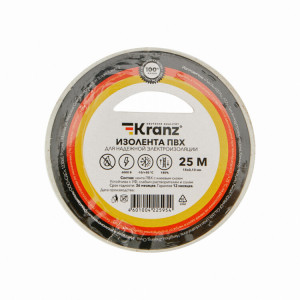 Изолента ПВХ 0.13х15мм 25м бел. KR-09-2101