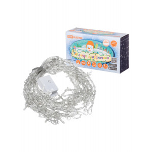 Гирлянда светодиодная "Бахрома" 1,9х0,5 м, 68LED, многоцветн., 8 режимов, 250 В, IP20, SQ0361-0078