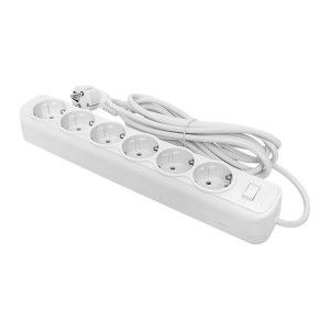 Сетевой фильтр 6*1,8м 16А/3,2кВт с выкл. c/з ПВС 3х1,0 Блокбастер XL PROxima UFA16-310-6-018