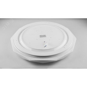 Светильник светодиодный ДБО-36w матовый с эффектом Звездного неба регулировкой цветовой температуры 3000-6500К светового потока max 2900Лм и режима освещенности с пультом управления и таймером выключения 29635