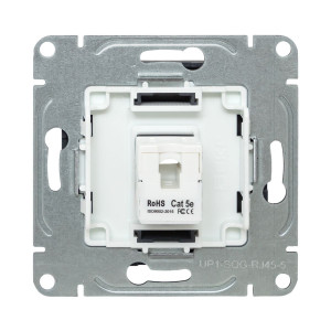 Механизм розетки RJ45 (cat5), графит Эпика EKF UP1-SOG-RJ45-5