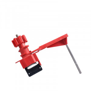 gwrF31X, Блокиратор универсальный с рычагом малый, нейлон и сталь, длина рычага – 120 мм, размер зажима – 160х74х42 мм, цвет – красный, 1 шт/упак