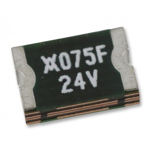 miniSMDC125F/16-2, Предохранитель восстанавливаемый (PTC) 1.25A(удержание) 2.5A(отключение) 16В постоянного тока 100A 0.8Вт 0.4сек 0.05Ом для поверхностного монтажа 1812 лента на катушке автомобильного применения