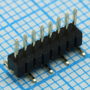 DS1031-03-1X8P8BS311-3A, Однорядный штыревой соединитель на плату 8 pin SMD монтаж