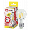 Лампа светодиодная LED-A60-deco 9Вт грушевидная прозрачная 3000К тепл. бел. E27 1040лм 230В 4690612008066