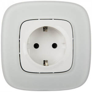 Розетка 1-м СП Valena Allure 16А IP2X 250В 2P+E 753721