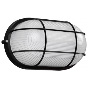 Светильник НПП1202 черный/овал с реш. 100Вт IP54 LNPP0-1202-1-100-K02