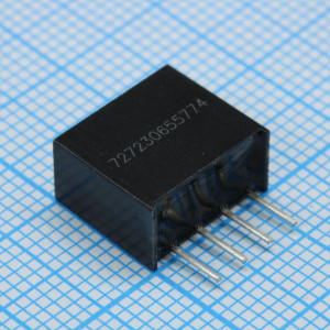 B0312S-1WR3, Преобразователь DC/DC на печатную плату 1 Вт, вход 2.97...3.63 В, выход 12 В/0.083 А