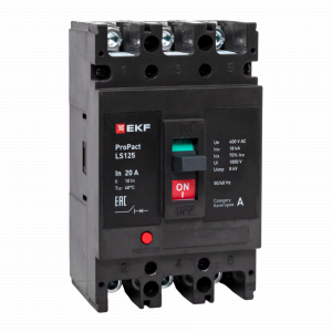 Автоматический выключатель LS125 18кА 3P 20А ProPact EKF