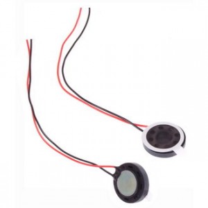 S1396, Динамик 8 Ом, 0,8Вт, d=16мм, h=4,5мм, провод 50мм