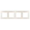 Рамка для розеток и выключателей Серия 12 12-5104-15 на 4 поста, Сатин, перламутр Б0052538
