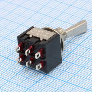 MTS-202-F1, Тумблер ON-ON 2 группы контактов 3А, 250В