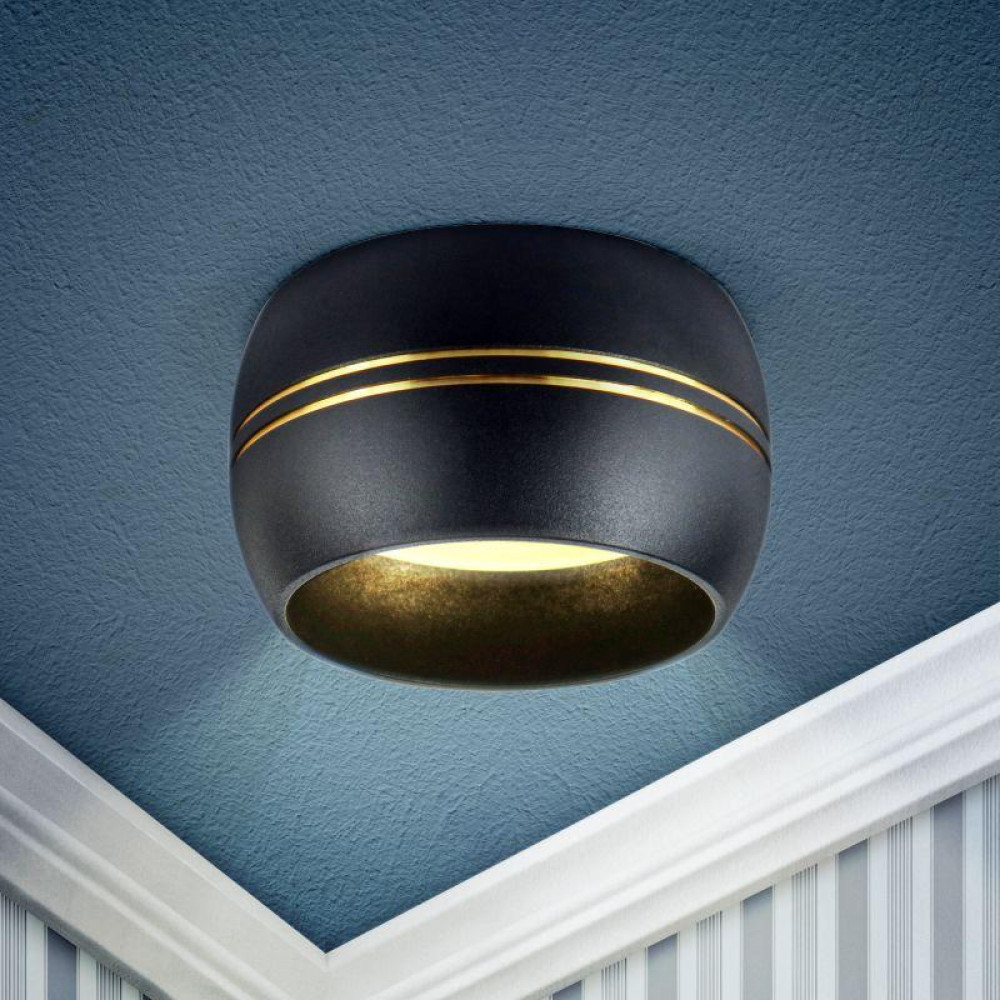 Изображение товара Встраиваемый светильник под лампу GX53 KL81 BK/GD черный/золото