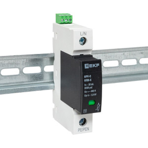 Ограничитель импульсных напряжений ОПВ-C/1P In 20кА 385В с сигн. PROxima opv-c1