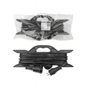 Удлинитель-шнур силовой на рамке, каучук, КГ, IP44, штепс. гнездо с/з, 3700 Вт, 10м Народный SQ1307-0231