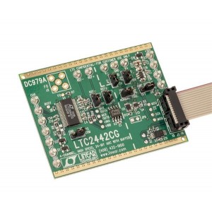 DC979A, Средства разработки интегральных схем (ИС) усилителей LTC2442CG 24-Bit Buffered Delta Sigma ADC (req DC590)