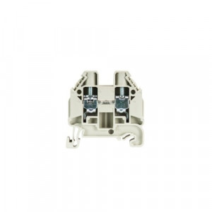 Проходная клемма WT 10, Проходная клемма, тип фиксации провода: винтовой, номинальное сечение: 10 мм кв., 500V, ширина: 10 мм, цвет: серый, тип монтажа: DIN35