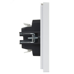 FORTE&PIANO Выключатель 2-клавишный проходной с индикацией 10А FP208 белый IEK FP-V22-1-10-1-K01