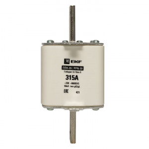 Плавкая вставка ППН-39 630/315А габарит 3 EKF