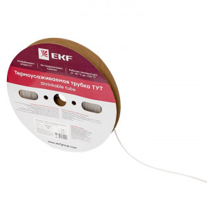 Термоусаживаемая трубка ТУТ 2/1 прозрачная рулон PROxima tut-2-tr