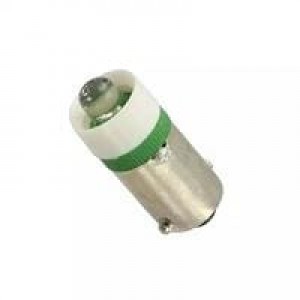 VC18606131, Светодиодные лампы - Светодиоды с цоколем T3 1/4 Bayonet LED Green 130V AC/DC