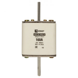 Плавкая вставка ППН-39 630/160А габарит 3 EKF